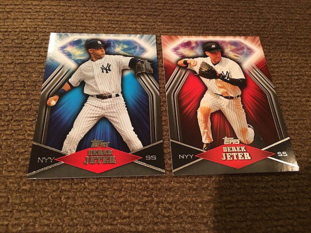 Derek Jeter 2011 Topps Wal-Mart Blue Diamond #BDW2 and (1 of 2)