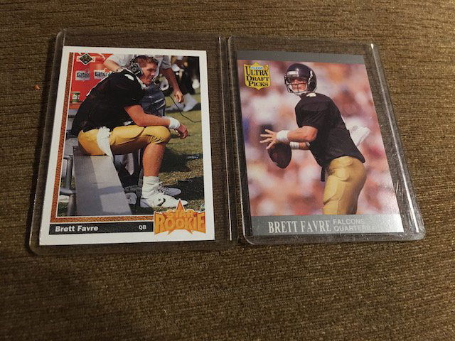 Brett favre 2 Card RC Lot Ultra and Upper deck (1 of 2)