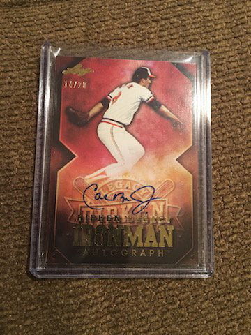 Cal Ripken Jr. 2014 Leaf Auto 14/20 Ironman Legacy Auto (1 of 2)