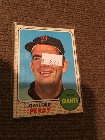 1968 Topps #85 Gaylord Perry Giants: 1968 Topps #85 Gaylord Perry Giants