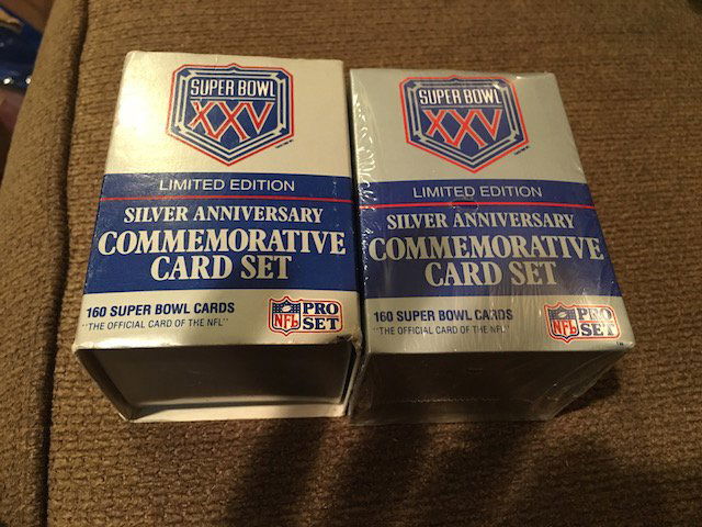 Super Bowl XXV Silver Anniversary Set of 2 Sets (1 of 1)