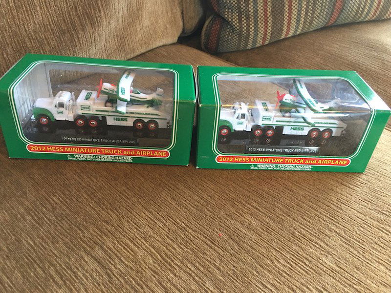 2- 2012 Hess Miniature Truck and Airplanes (1 of 1)