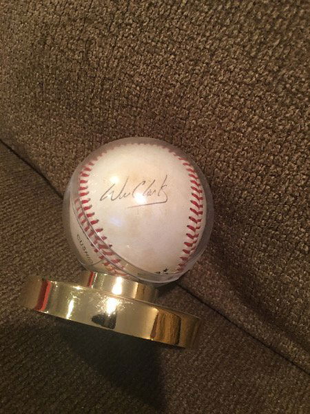 Will Clark Autograph Auto Ball Baseball 100% Genuine or (1 of 2)