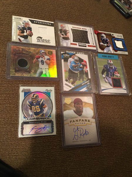 Football Card Auto and Jersey card Lot: Matthew (1 of 4)
