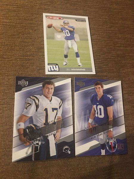 Eli Manning and Phillip Rivers RC Lot: 2004 Topps Total (1 of 2)