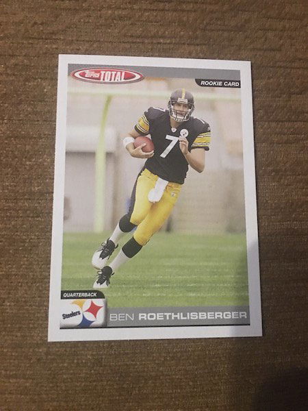 BEN ROETHLISBERGER 2004 Topps Total STEELERS ROOKIE (1 of 2)