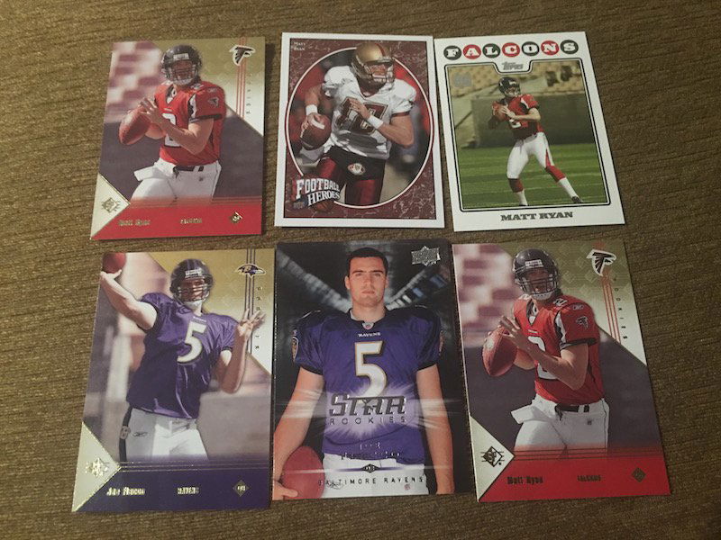 Matt Ryan and Joe Flacco 6 Card RC Lot Nice Lot (1 of 2)