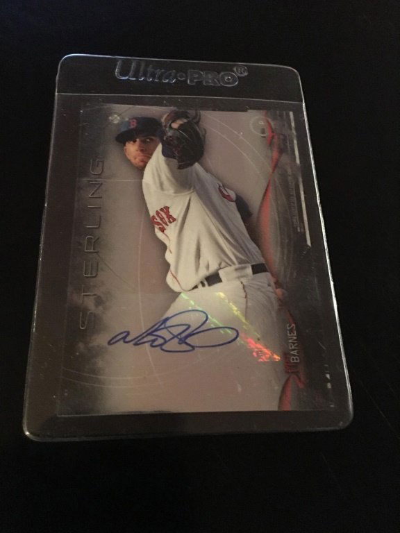 2014 BOWMAN STERLING MATT BARNES AUTO RED SOX (1 of 2)