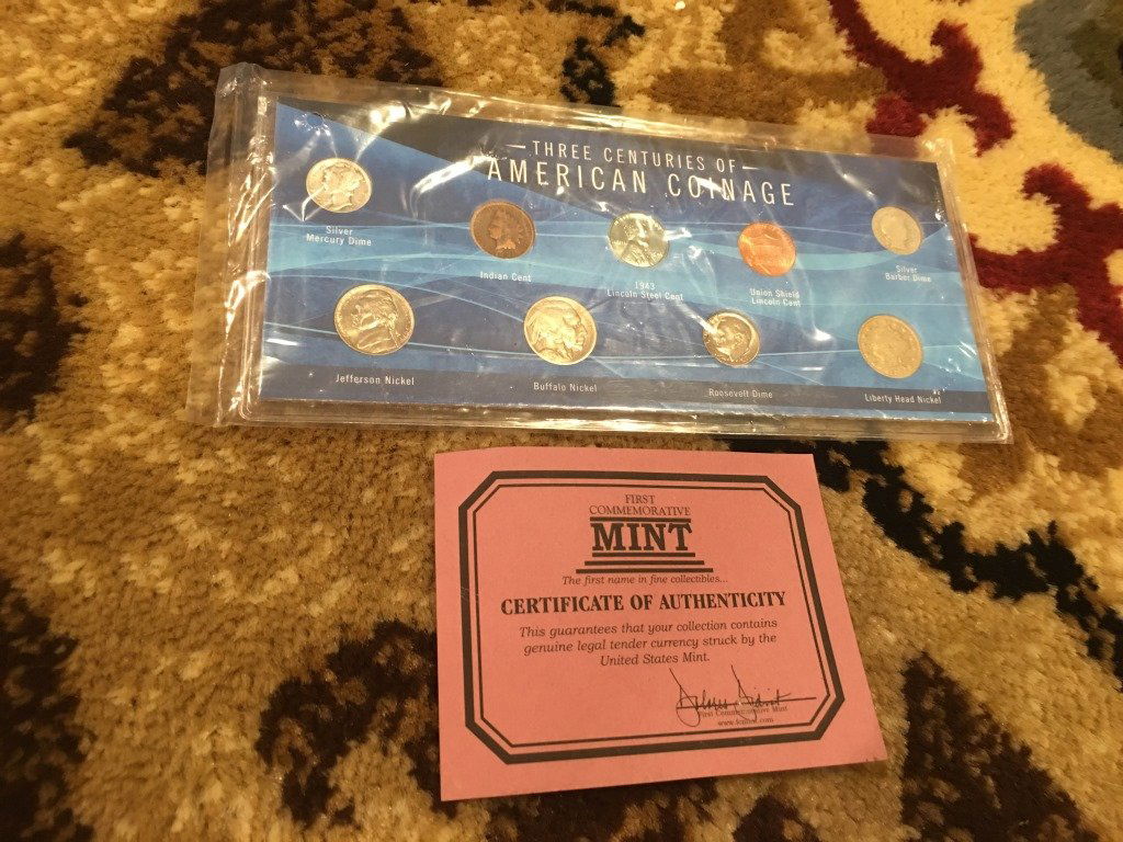 "THREE CENTURIES OF AMERICAN COINAGE" 9 Coin Set (1 of 6)