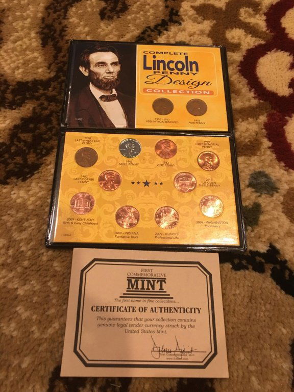 Complete Lincoln Penny Design Collection - 11 coi9 (1 of 6)