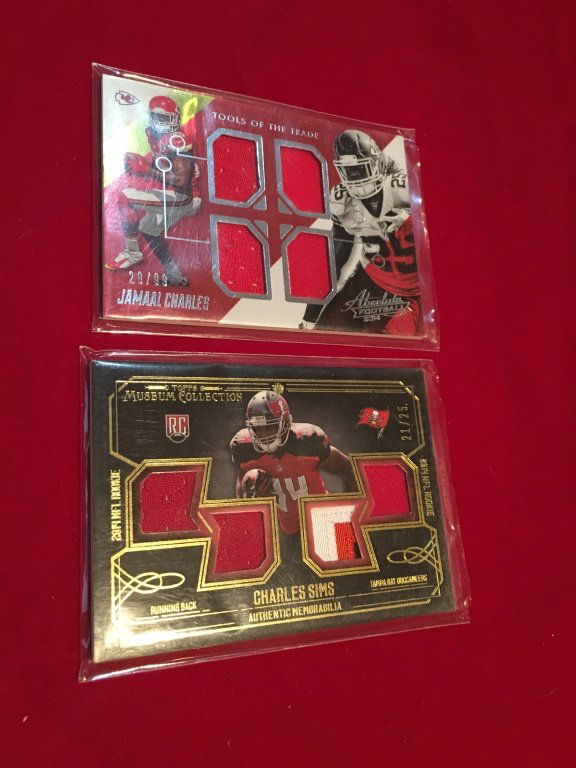 Jammal Charles and Charles Sims Quad patch Lot (1 of 4)