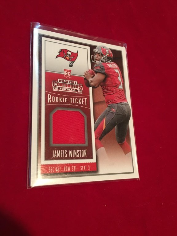 2015 PANINI CONTENDERS ROOKIE TICKET SWATCHES: 2015 PANINI CONTENDERS ROOKIE TICKET SWATCHES VARIATION JERSEY JAMEIS WINSTON