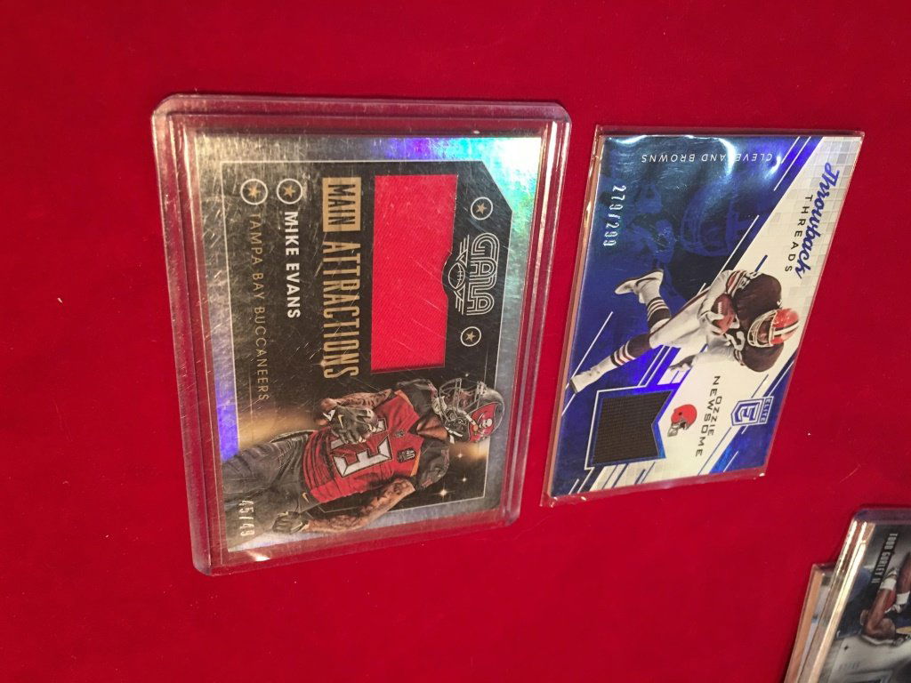 Ozzie Newsome and Mike Evans Jersey card Lot (1 of 3)