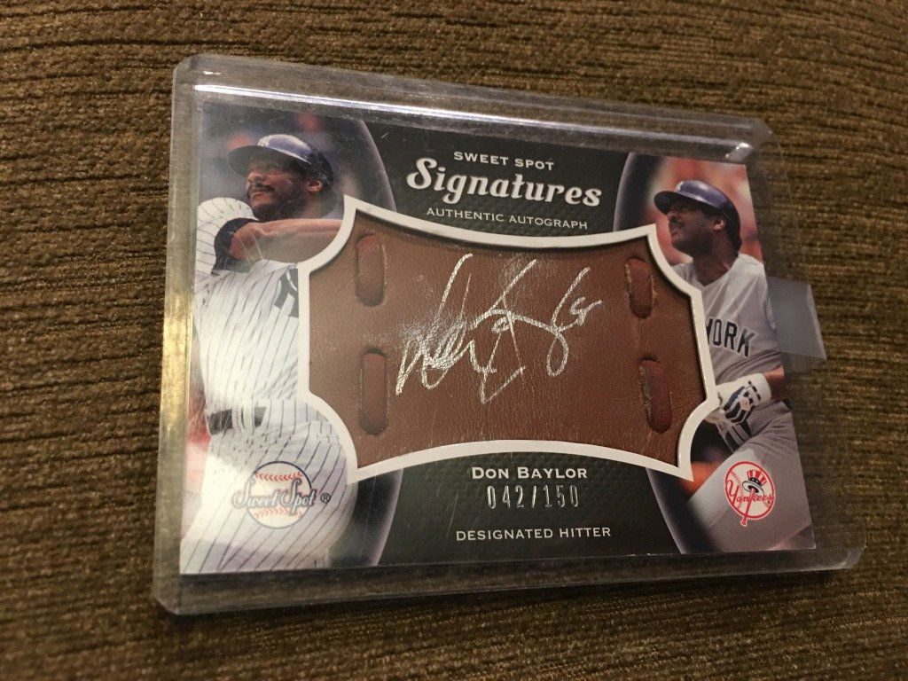 2008 Upper Deck Sweet Spot Don Baylor Signatures0 (1 of 2)