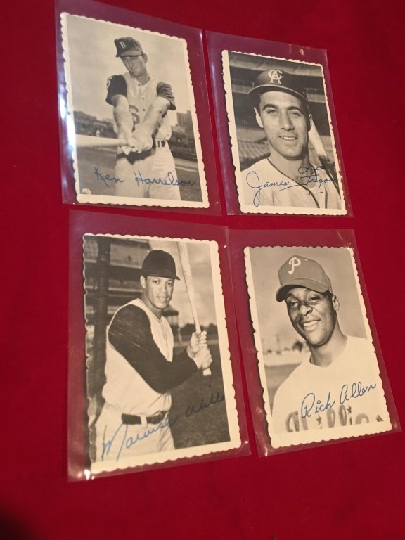 1969 Topps Deckle Willis Fregosi Allen Harrelson: 1969 Topps Deckle Willis Fregosi Allen Harrelson Lot