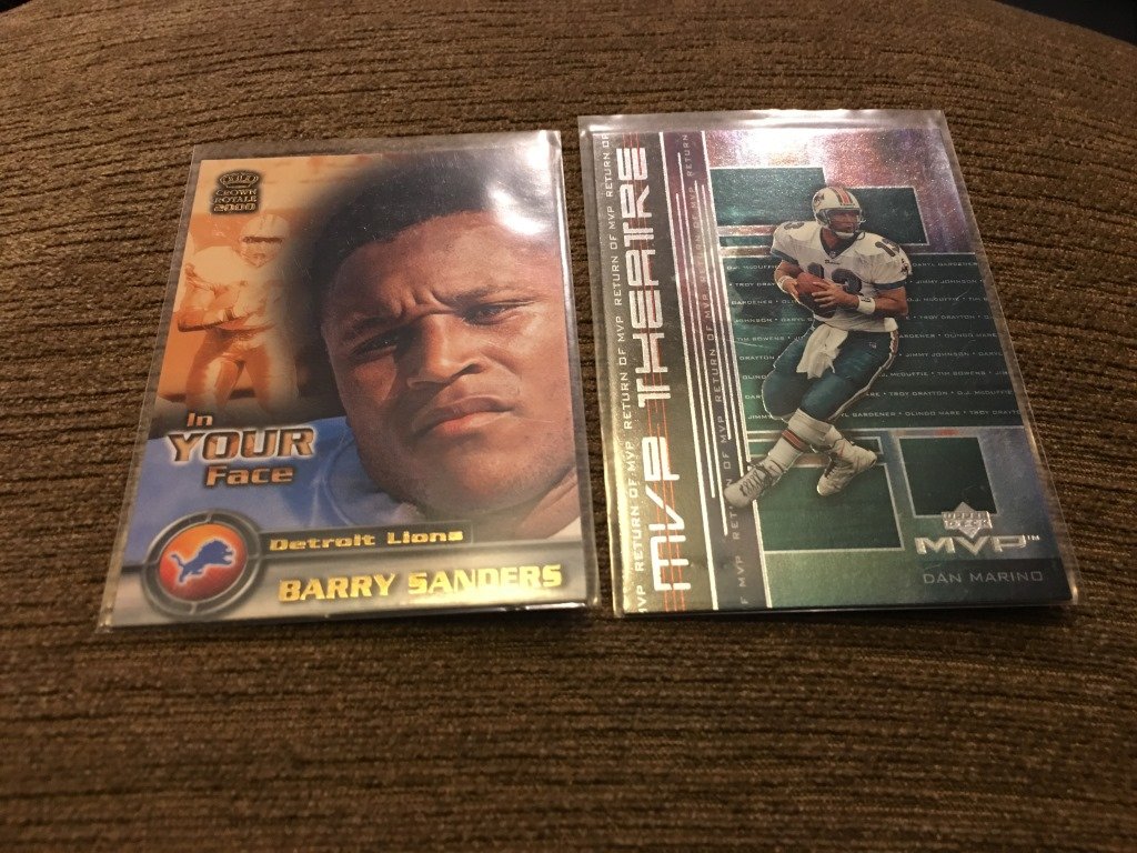 Barry Sanders and Dan Marino Insert Lot: Barry Sanders and Dan Marino Insert Lot