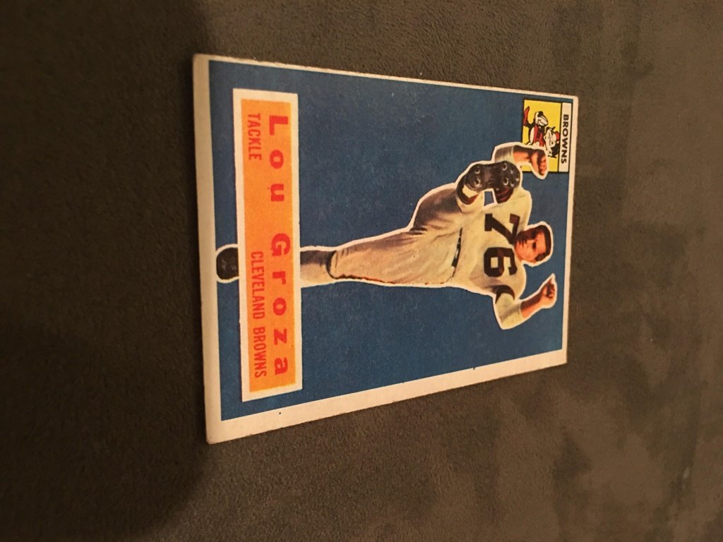 1956 Topps Football #9 Lou Groza (1 of 2)