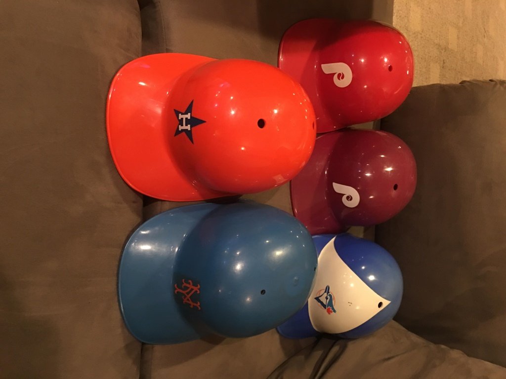 5- 1969 MLB Batting Helmets Vintage: (1 of 4)