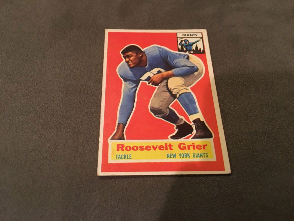 1956 Topps #101 Roosevelt Grier RC - New York Gias (1 of 3)