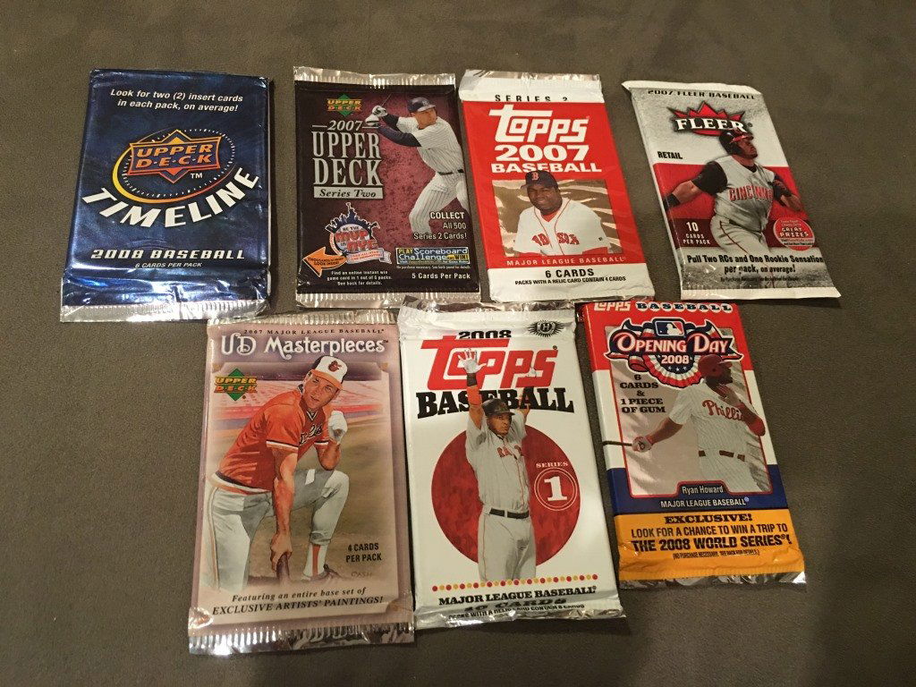 Lot of 7 Baseball Card Packs Unopened (1 of 3)