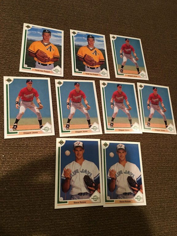1991 Upper Deck Chipper Jones RC x5 plus more (1 of 1)