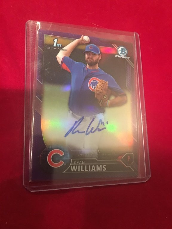 2016 Bowman Chrome Ryan Williams Auto Purple /250 (1 of 2)