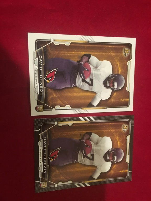 David Johnson bowman rc and Black RC SP Lot: David Johnson bowman rc and Black RC SP Lot