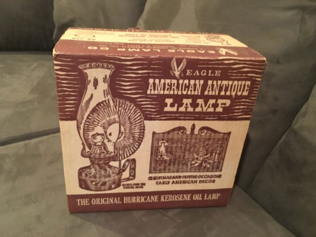 ANTIQUE,EAGLE,AMERICAN,HURRICANE,OIL LAMP,REFLECTA (1 of 1)
