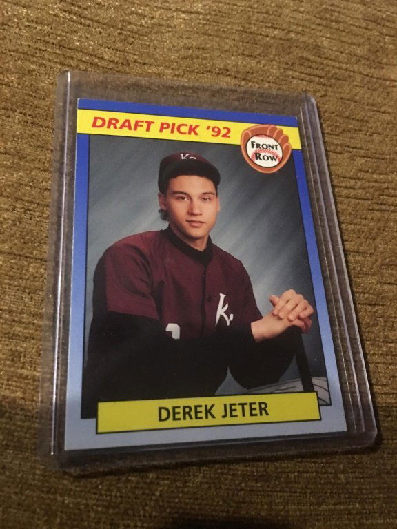 1992 Front Row Draft Picks #55 Derek Jeter Rookied (1 of 2)