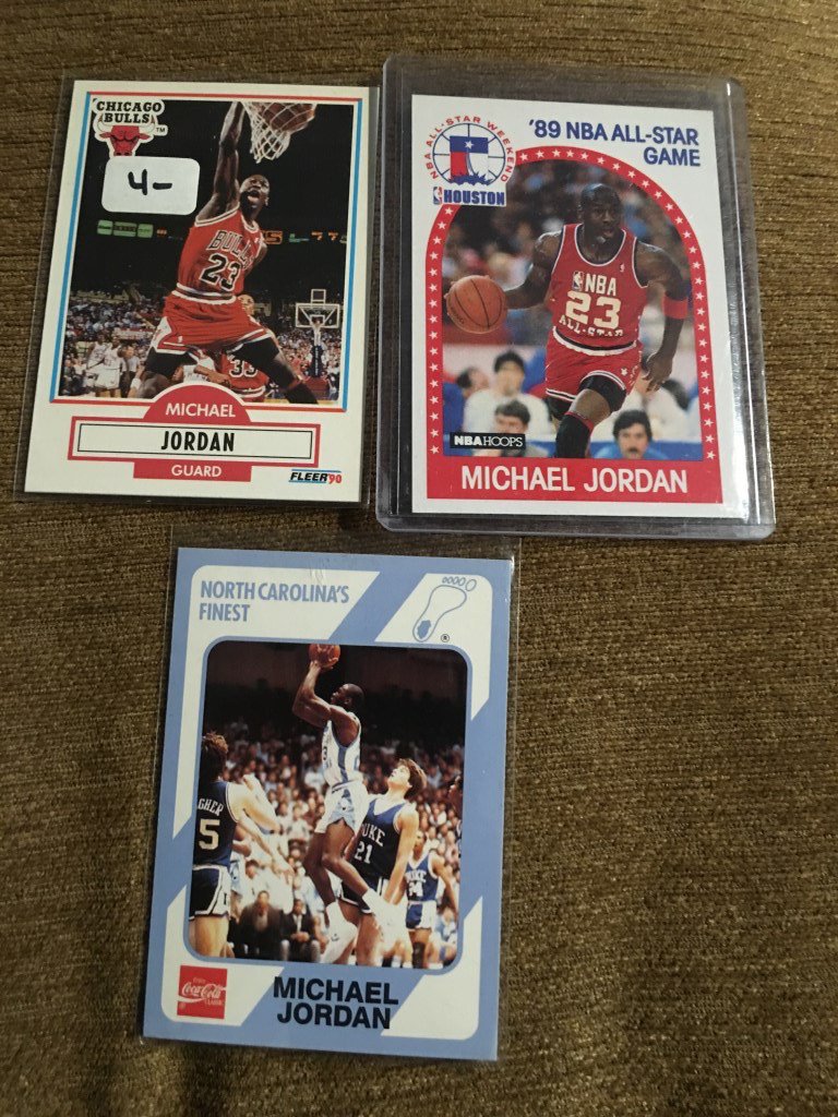 Michael Jordan 2 Card Basketball Card Lot: Michael Jordan 2 Card Basketball Card Lot