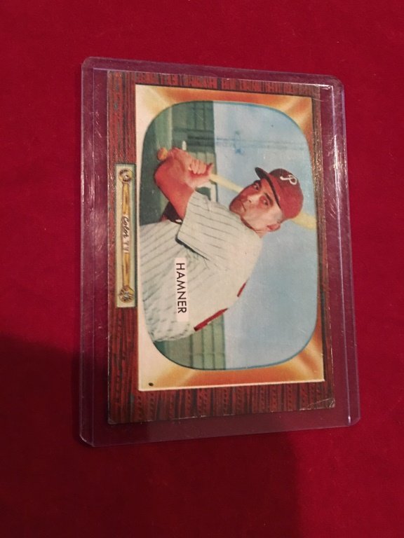 1955 Bowman #112 Granny Hamner PHILLIES " EX-MT: 1955 Bowman #112 Granny Hamner PHILLIES " EX-MT