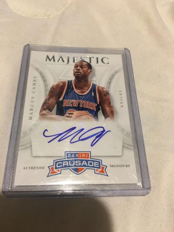 MARCUS CAMBY 2013 Panini Crusade Majestic Auto NES (1 of 2)