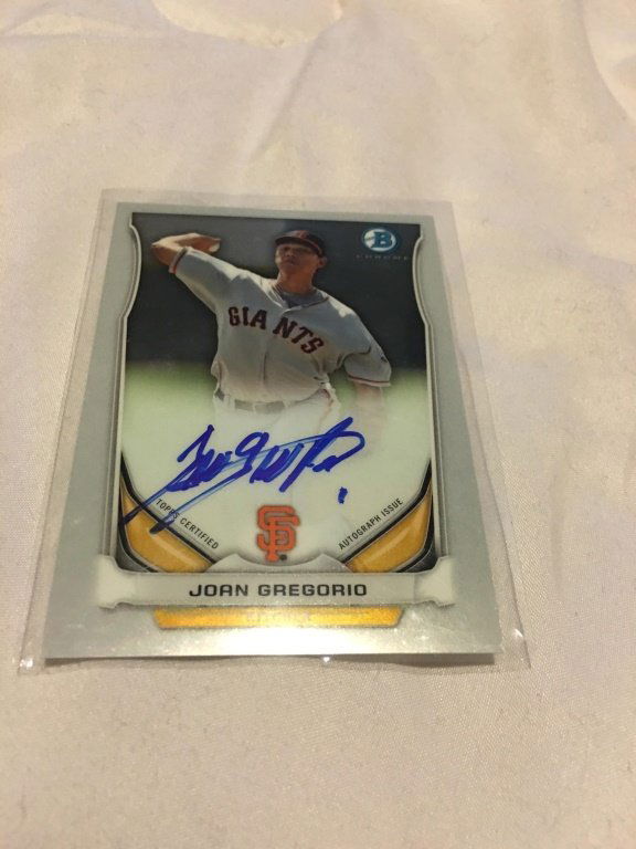 2014 Bowman Chrome Joan Gregorio Rookie Card RC At (1 of 2)