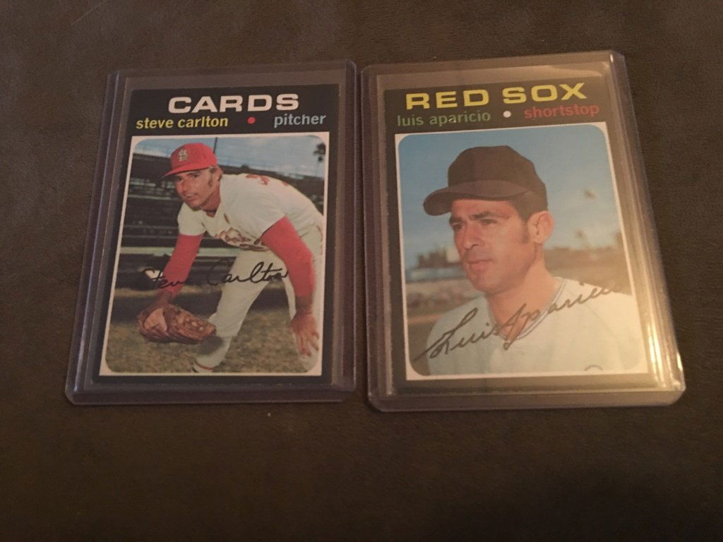 1971 Topps Lot: Steve Carlton and Luis Aparicio NM (1 of 2)