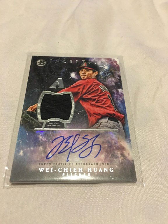 2016 Bowman Inception Wei - Chien Huang Rookie GUo (1 of 2)