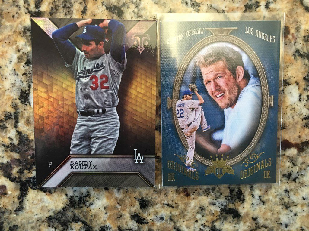 Sandy Koufax and Clayton Kershaw Card Lot (1 of 2)