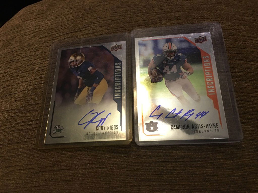 2015 Upper Deck Inscriptions auto lot (1 of 2)