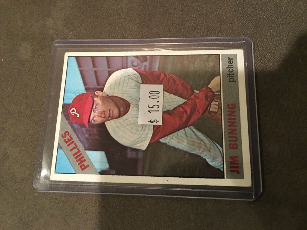 1966 TOPPS BASEBALL #435 JIM BUNNING [PHILLIES] (1 of 2)