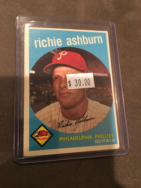 1959 Topps #300 Richie Ashburn Phillies HOF (1 of 2)