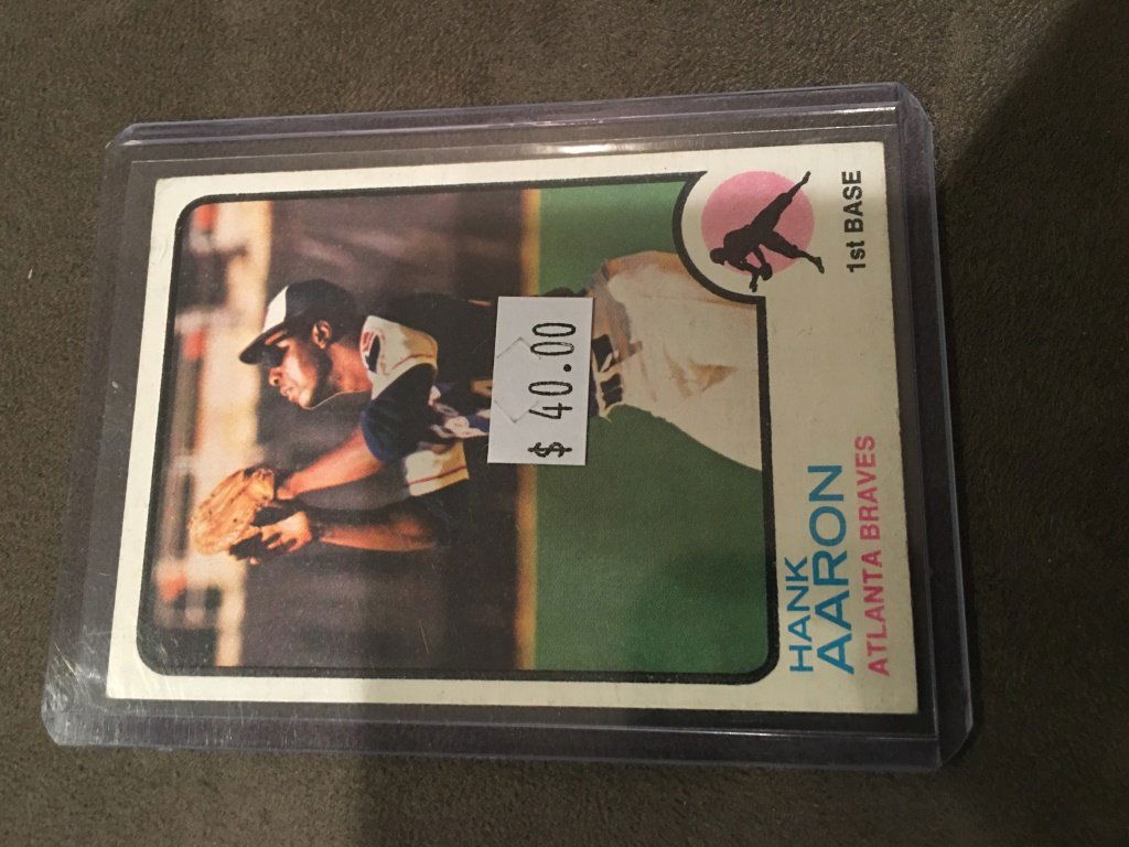 HANK AARON 1973 TOPPS CARD #100 (1 of 2)