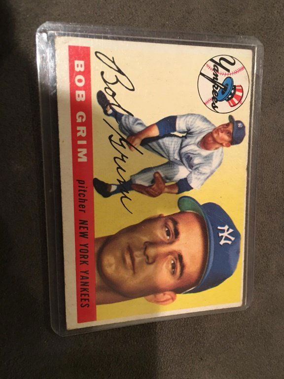 1955 Topps #80 Bob Grim RC (1 of 2)