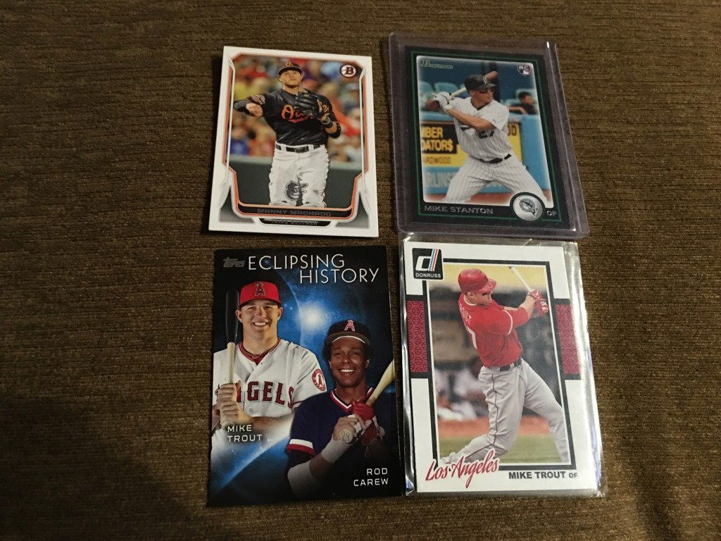 Mike Trout Mike Stanton RC Machado Lot (1 of 3)