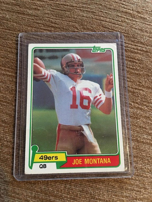 1981 Topps Joe Montana RC #216 ROOKIE 49ers (1 of 2)