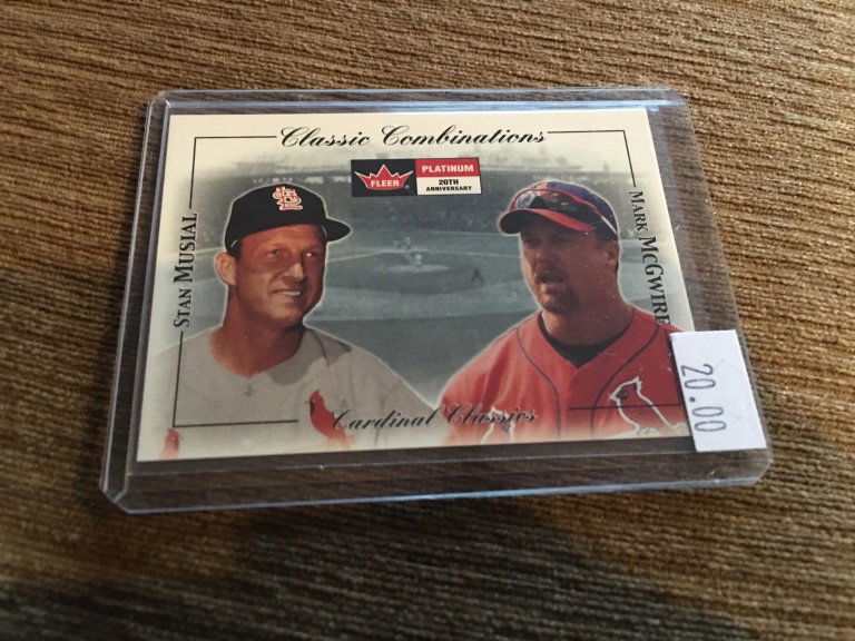Stan Musial Mark McGwire 2001 Fleer Platinum Clas0 (1 of 2)