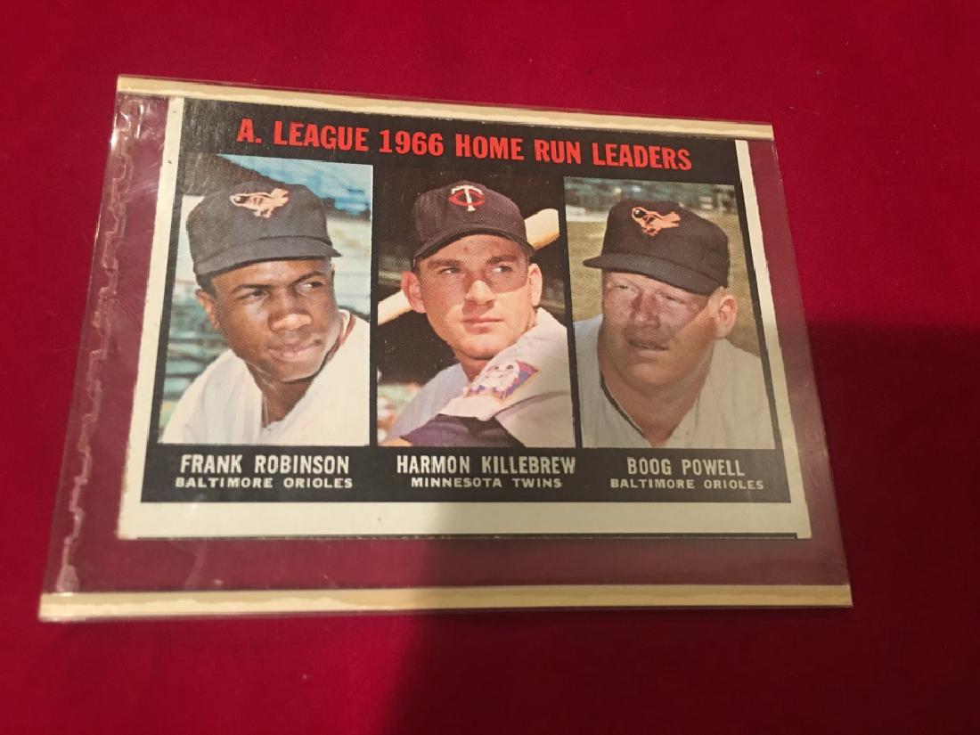 1967 Topps AL Home Run Leaders Robinson Killebrewl: 1967 Topps AL Home Run Leaders Robinson Killebrew Powell