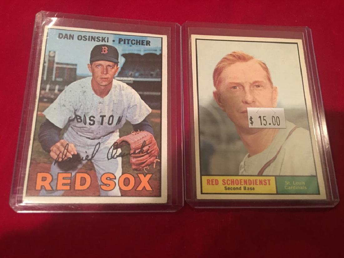 1961 TOPPS CARD#505 RED SCHOENDIENST Osinski (1 of 2)