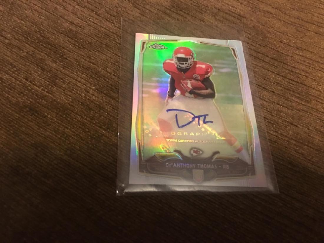 2014 Topps Chrome Mini DE'ANTHONY THOMAS Auto (1 of 2)