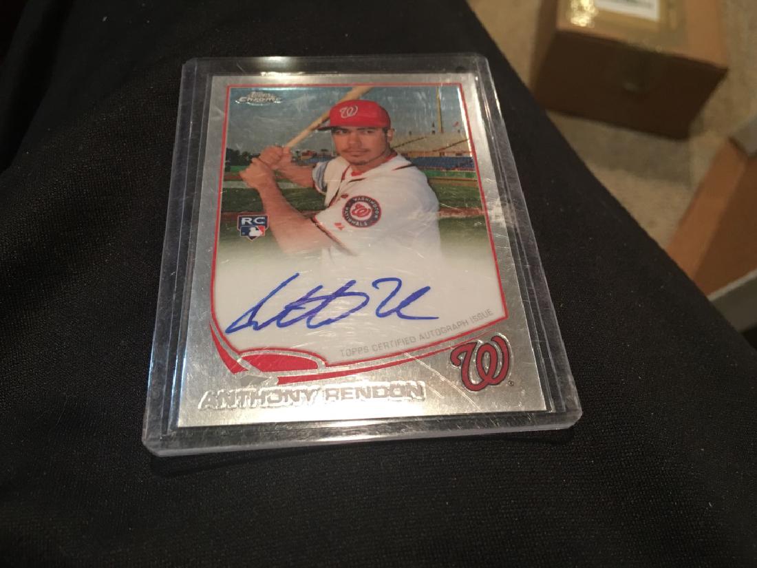 2013 Topps Chrome Anthony Rendon On Card RC Auto (1 of 2)