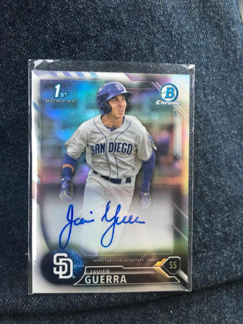 2016 Bowman Chrome Javier Guerra REFRACTOR AUTO (1 of 2)
