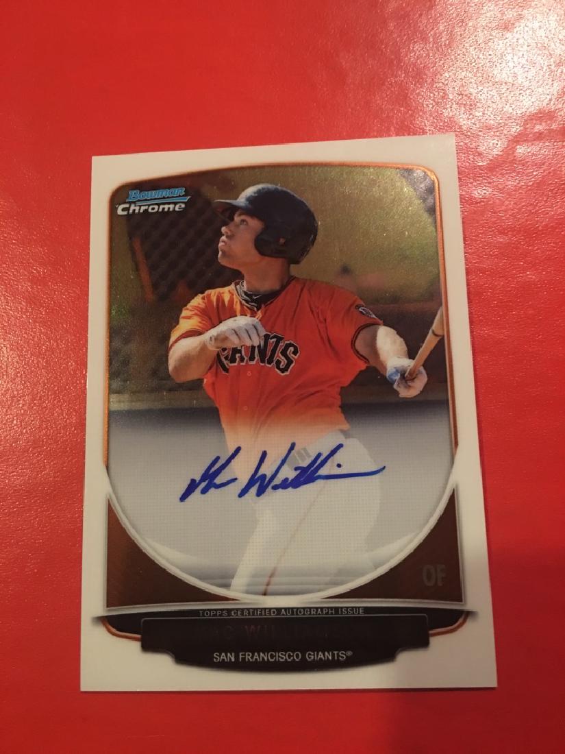 2013 TOPPS BOWMAN CHROME AUTOGRAPHED ROOKIE MAC WN: 2013 TOPPS BOWMAN CHROME AUTOGRAPHED ROOKIE MAC WILLIAMSON